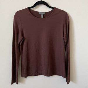 Banana Republic Brown Long Sleeve Spandex Top